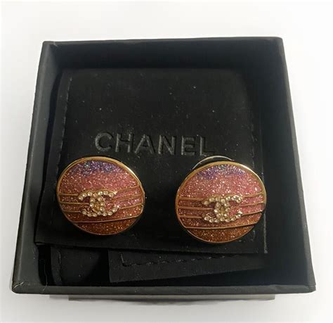 boucle d'oreille chanel ebay|Chanel earrings for cheap outlet.